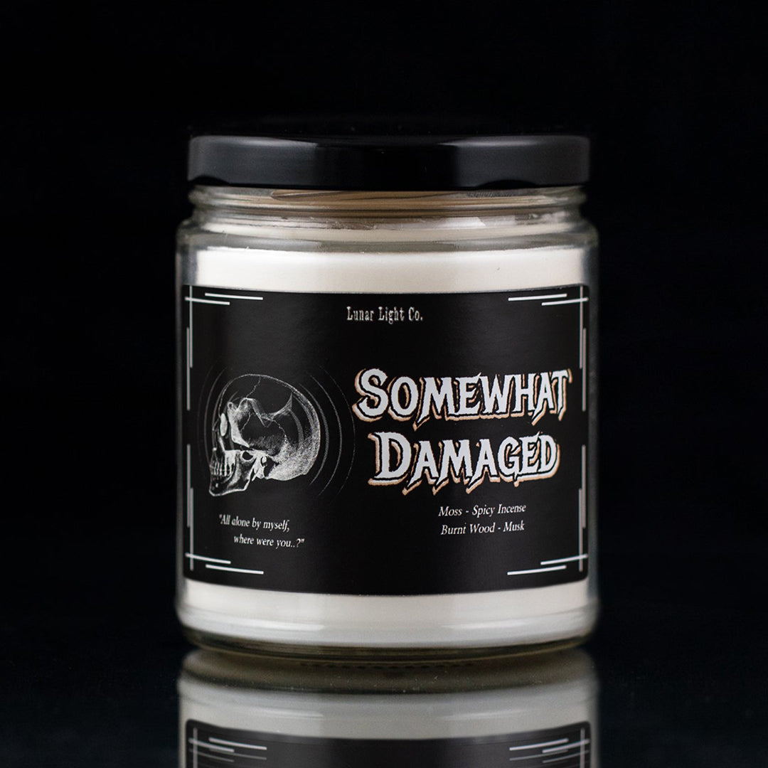 Somewhat damaged candle