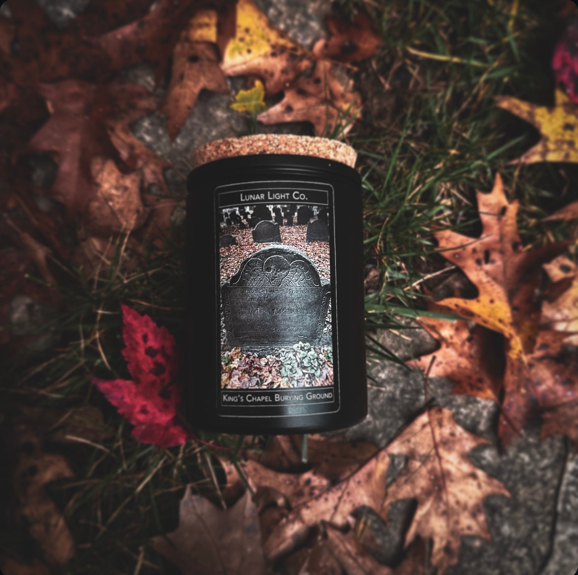 King's Chapel Burying Ground - Cemetery Photo Collection - Burning Leaves