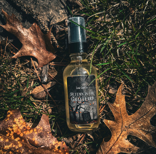 Autumn in the Graveyard - Smoked Woods & Leaves - Hair Potion