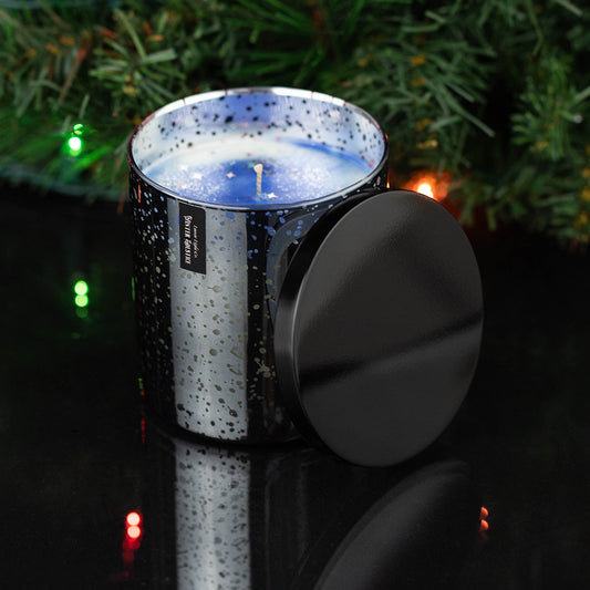 Winter Solstice Luminary Jar Candle - Creamy Sandalwood + Smoky Clove + Pine Needle