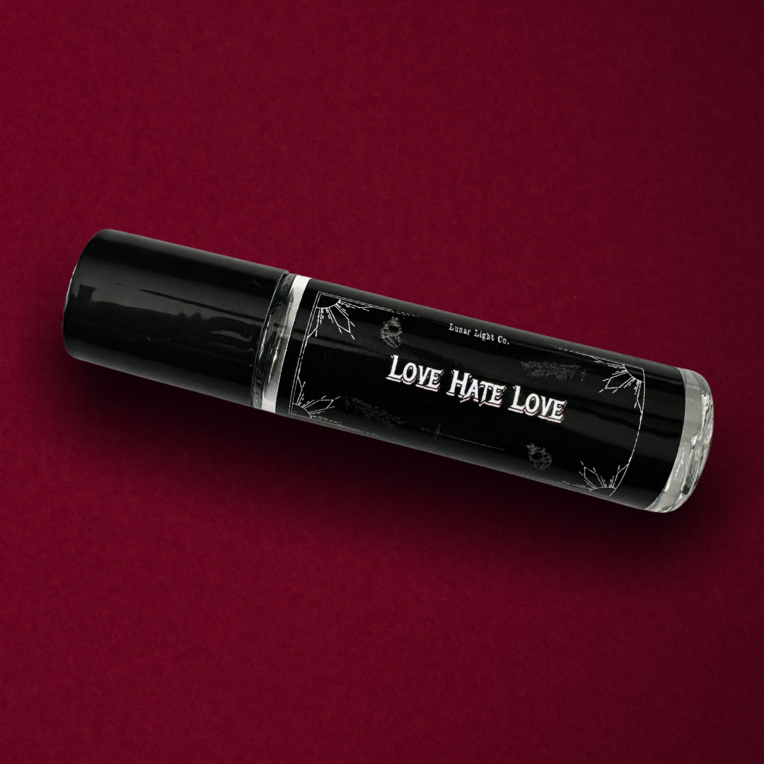 Love Hate Love Perfume on Red