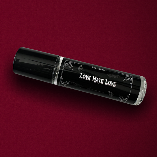 Love Hate Love Perfume on Red