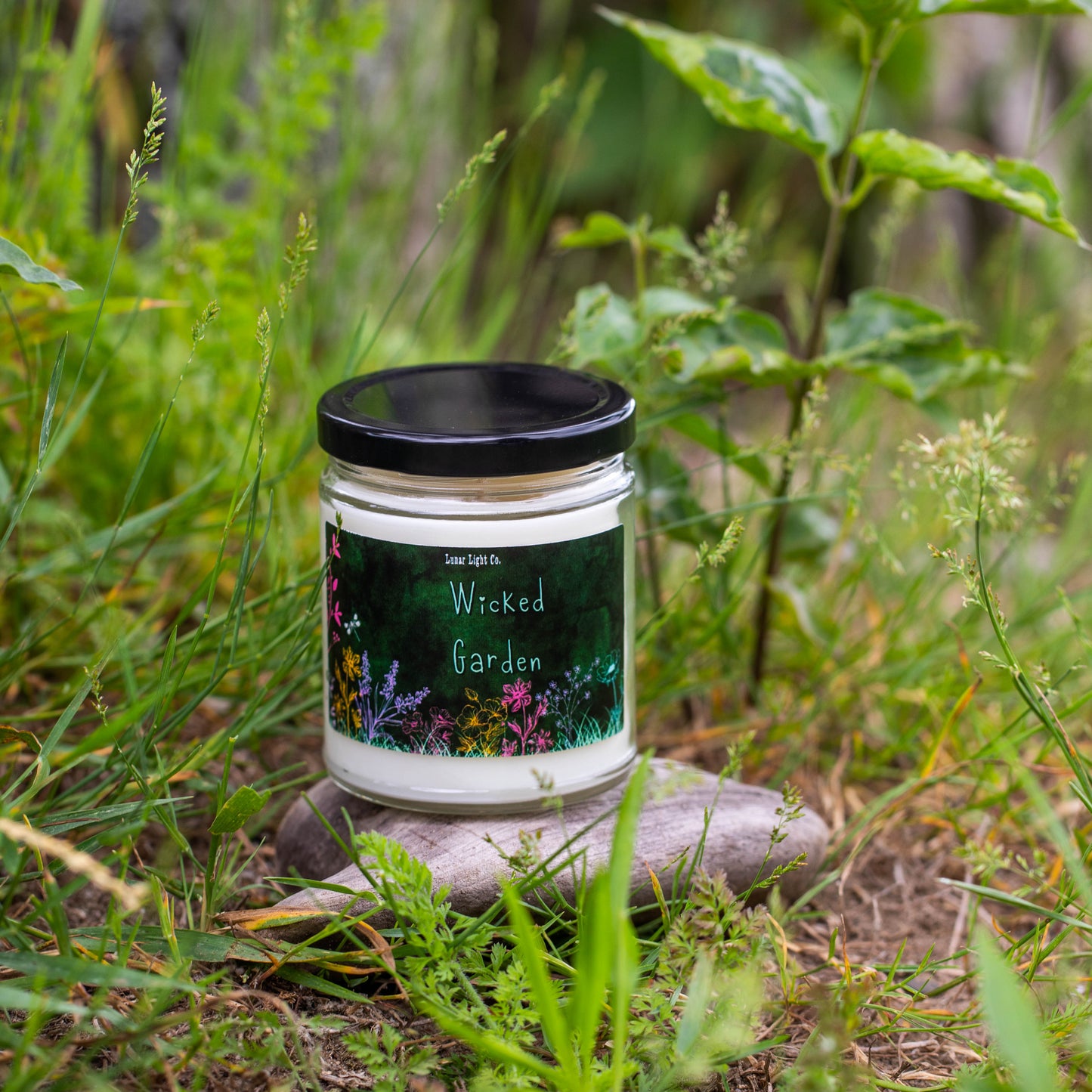 Wicked Garden Candle with Greenery