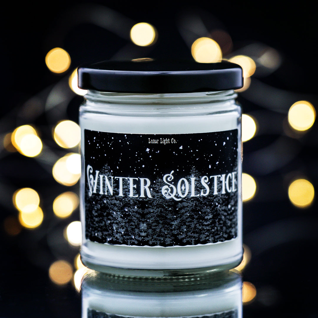 winter solstice christmas candle