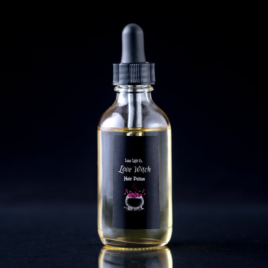 love witch hair potion in dropper bottle