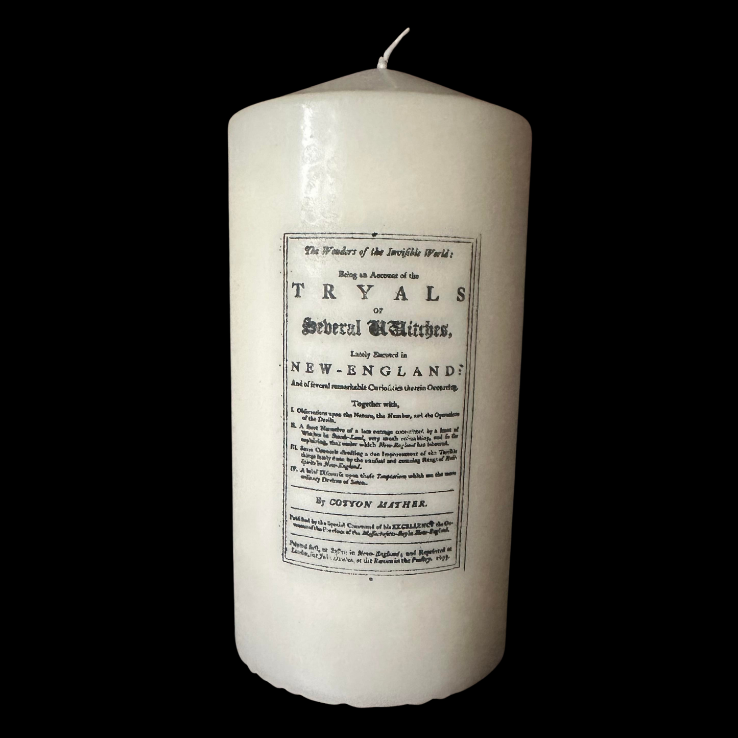 Tryals of Witches - Decor Candle
