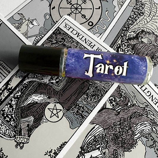 Tarot Perfume Oil with Tarot Cards