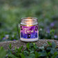 Tarot Candle in garden