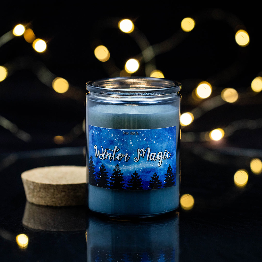 Winter Magic candle with lights